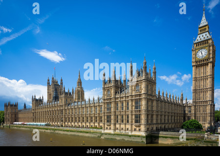 Palace of Westminster und Houses of Parliament in London, Vereinigtes Königreich Stockfoto