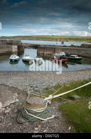 Sandend Hafen auf der Nord-Ost Küste von Moray und Aberdeenshire.   SCO 8457 Stockfoto