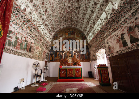 Ansicht der Champakulam Kirche in Kerala. Stockfoto