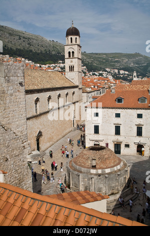 Blick über die Altstadt von Dubrovnik. Stockfoto