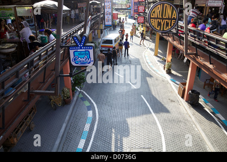 Plearnwan - Vintage Einkaufsstraße in Hua Hin, Thailand Stockfoto