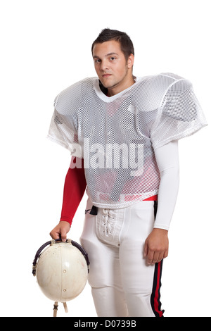 US-amerikanischer American-Football-Spieler. Stockfoto