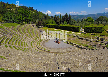 Fiesole, Römisches Theater, Florenz Provinz, Toskana, Italien, Europa Stockfoto