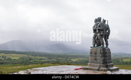 Die Commando-Denkmal in der Nähe von Spean Bridge, Schottland. Es ist die original britischen Commando Streitkräfte während des 2. Weltkrieges gewidmet. Stockfoto