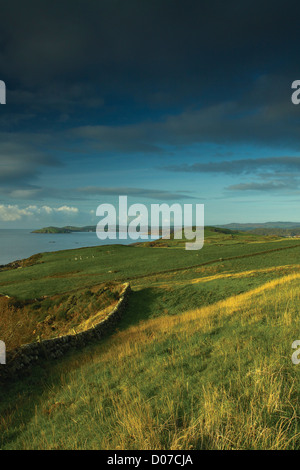 Hestan und Balcary Bucht von oben Portowarren an der Colvend Küste, Galloway Stockfoto