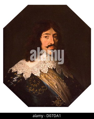 PORTRÄT LUDWIG XIII. (1601-1643) KÖNIG FRANKREICH VATER LOUIS XIV KÖNIG SALON CHATEAU DE MAINTENON EURE-ET-LOIR (28) FRANKREICH Stockfoto