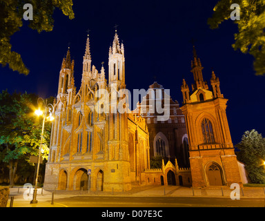 St. Anna Kirche, Vilnius, Litauen Stockfoto