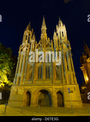 St. Anna Kirche, Vilnius, Litauen Stockfoto