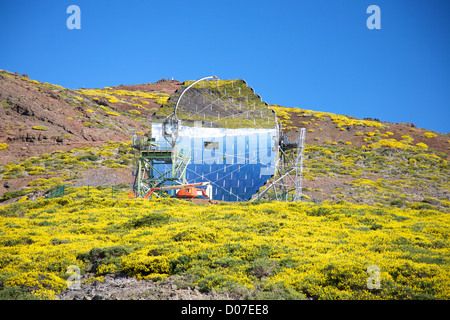 Roque de Los Muchachos Observatorien auf La Palma-Kanarische Inseln-Spanien Stockfoto