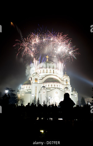 St. Sava Temple in Belgrad, Serbien Stockfoto