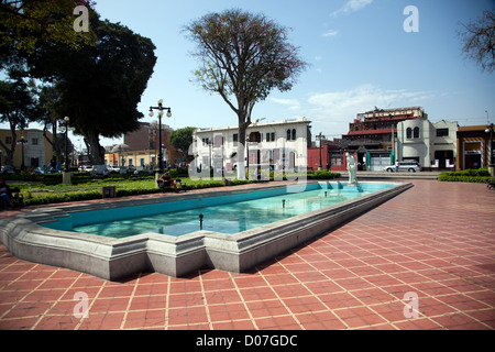 Die Plaza de Barranco, der kommunalen Plaza de Lima, Peru böhmischen Viertel Barranco. Stockfoto