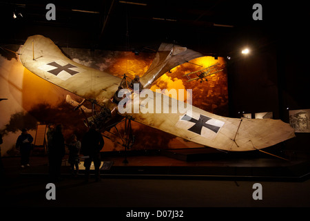 Etrich Taube Eindecker, Omaka Aviation Heritage Centre, Blenheim, Marlborough, Südinsel, Neuseeland Stockfoto