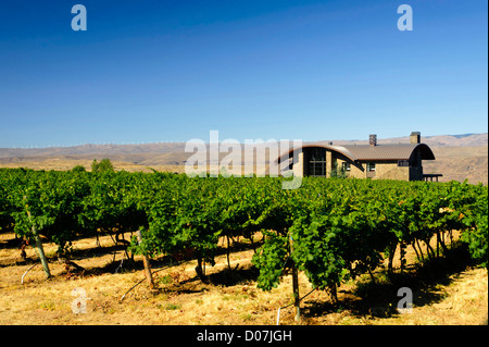 USA, Washington, Columbia Valley. Höhle B Estate Winery ist ein preisgekröntes Boutique-Weingut Stockfoto