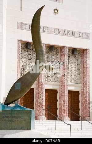 Temple Emanu-el, Miami Beach, Florida, Vereinigte Staaten Stockfoto