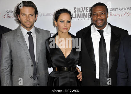 19. November 2012 - Los Angeles, Kalifornien, USA - Bradley Cooper, Jennifer Lawrence, Chris Tucker besucht The Los Angeles Special Screening von "Silver Lining Playbook'' haben an der Academy Of Motion Picture Arts und Science in Beverly Hills, Kalifornien am 19. November 2012 statt. 2012 (Kredit-Bild: © D. Long/Globe Photos/ZUMAPRESS.com) Stockfoto