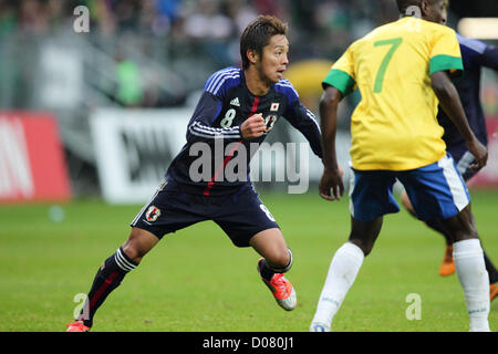 Hiroshi Kiyotake (JPN), 16. Oktober 2012 - Fußball / Fußball: Hiroshi Kiyotake Japans in Aktion während der internationalen Freundschaftsspiel zwischen Japan - Brasilien am Stadion Wroclaw, Breslau, Polen.  (Foto: AFLO) [2268] Stockfoto