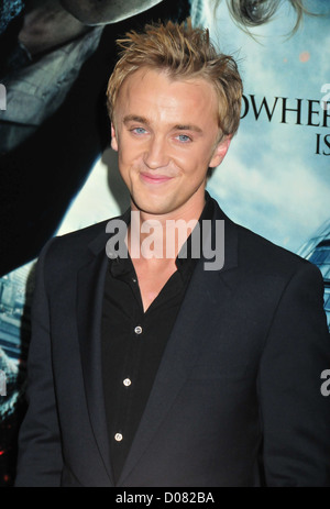 Tom Felton die Premiere von "Harry Potter und die Heiligtümer des Todes - Teil 1" in der Alice Tully Hall - Ankunft New York City, USA - Stockfoto