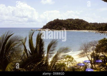 RAWA-Insel, Palmen gesäumten Stränden, weißem Sand, Tauchen, Schnorcheln, relaxen Ostküste Malaysia, South China Sea Stockfoto