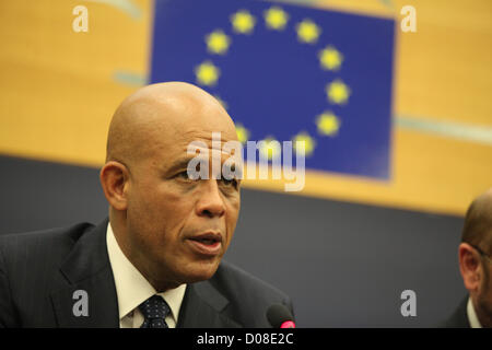 Martelly Präsident von Haiti Stockfoto