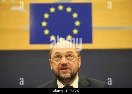 Präsident Martelly von Haiti im Europäischen Parlament Stockfoto