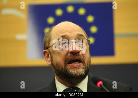 Präsident Martelly von Haiti im Europäischen Parlament Stockfoto