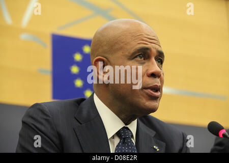 Martelly Präsident von Haiti Stockfoto