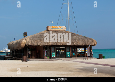 De Palm Pier Vertrieb & Aktivitäten Center Palm Beach Aruba Stockfoto