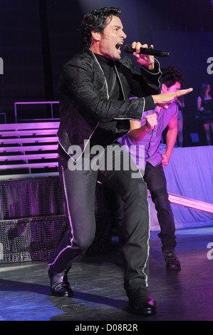 Chayanne führt im "Hard Rock Live" statt im Semile Hard Rock Hotel und Casi Hollywood, Florida Stockfoto