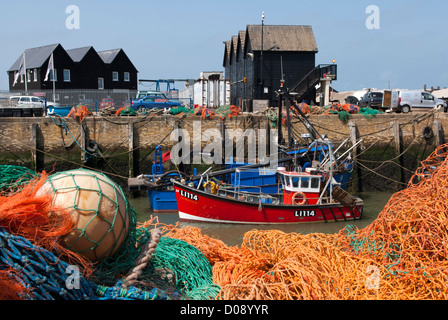 Hafen von Whitstable, Kent, England. Stockfoto