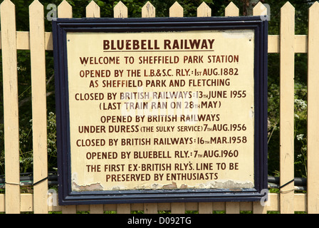 Sheffield Park Train Station, East Sussex, England. Stockfoto