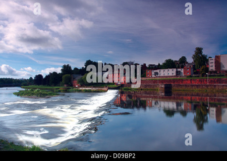 Robert Burns Zentrum und der Fluss Nith, Dumfries, Dumfries und Galloway Stockfoto