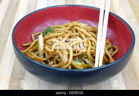 Lo Mein chinesisches Essen Stockfoto