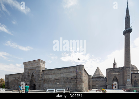 Grab, Moschee und Madrasa, Mahperi Huand Hatun Komplex, Kayseri, Anatolien, Türkei Stockfoto