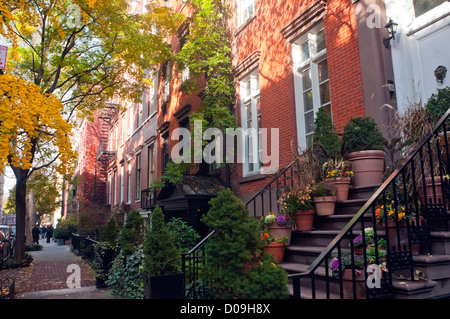 New York, NY - 20. November 2012 Greenwich Village befindet sich in der Fifth Avenue Historic District Stockfoto