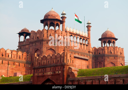Lal Qila - Roten Fort in Delhi, Indien Stockfoto