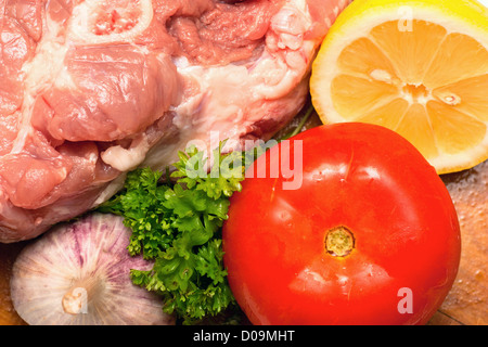 Rohes Fleisch Stockfoto