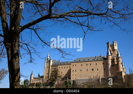 Alcázar de Segovia Castilla Leon Spanien Alcázar de Segovia Castilla Leon España Stockfoto