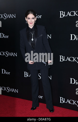 Winona Ryder-New-York-premiere von "Black Swan" im Ziegfeld Theatre - Ankunft New York City, USA - 30.11.10 statt Stockfoto