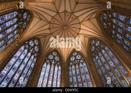 Innen York Minster Stockfoto