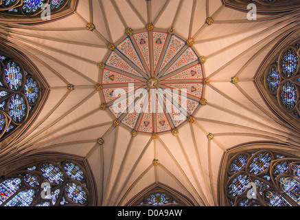 Innen York Minster Stockfoto