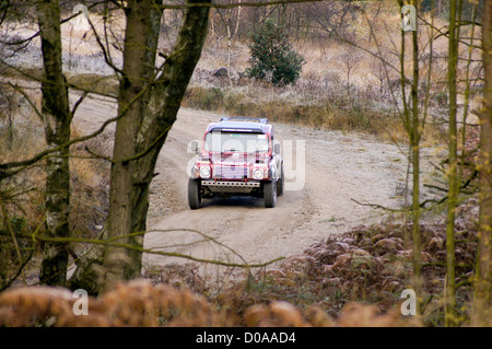 Malton Wald Rallye, November 2012. Cropton Bühne Stockfoto