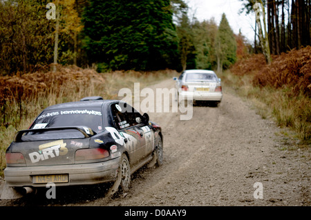 Malton Wald Rallye, November 2012. Cropton Bühne Stockfoto