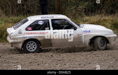 Malton Wald Rallye, November 2012. Cropton Bühne Stockfoto