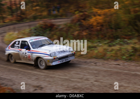 Malton Wald Rallye, November 2012. Cropton Bühne Stockfoto