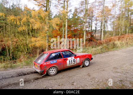 Malton Wald Rallye, November 2012. Cropton Bühne Stockfoto