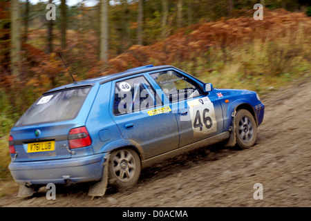 Malton Wald Rallye, November 2012. Cropton Bühne Stockfoto