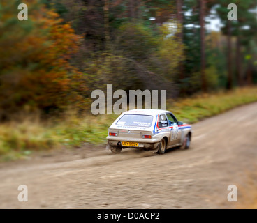 Malton Wald Rallye, November 2012. Cropton Bühne Stockfoto