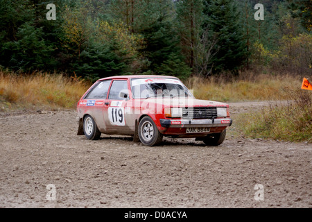 Malton Wald Rallye, November 2012. Cropton Bühne Stockfoto