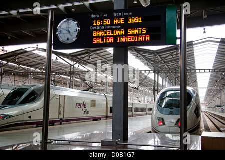 Ave Train Station Maria Zambrano Malaga Costa Del Sol Andalusien Spanien Stockfoto