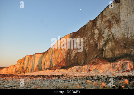 FELSEN VON DEN KLIPPEN VON BOIS DE CISE AULT BAIE DE SOMME SOMME (80) FRANKREICH GEFALLEN Stockfoto